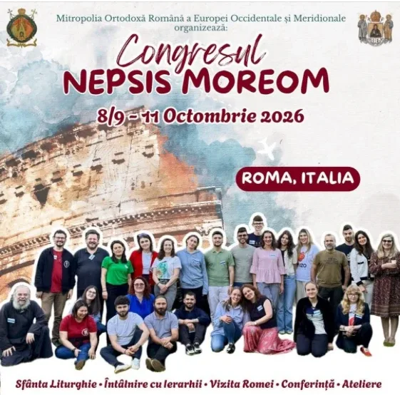Afișul Congresului Nepsis MOREOM 2026, 8-11 octombrie, Roma, Italia
